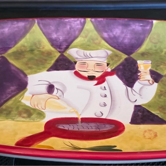 Certified international Jennifer Brinley Chef Collection Oval Serving dish - Picture 2 of 5